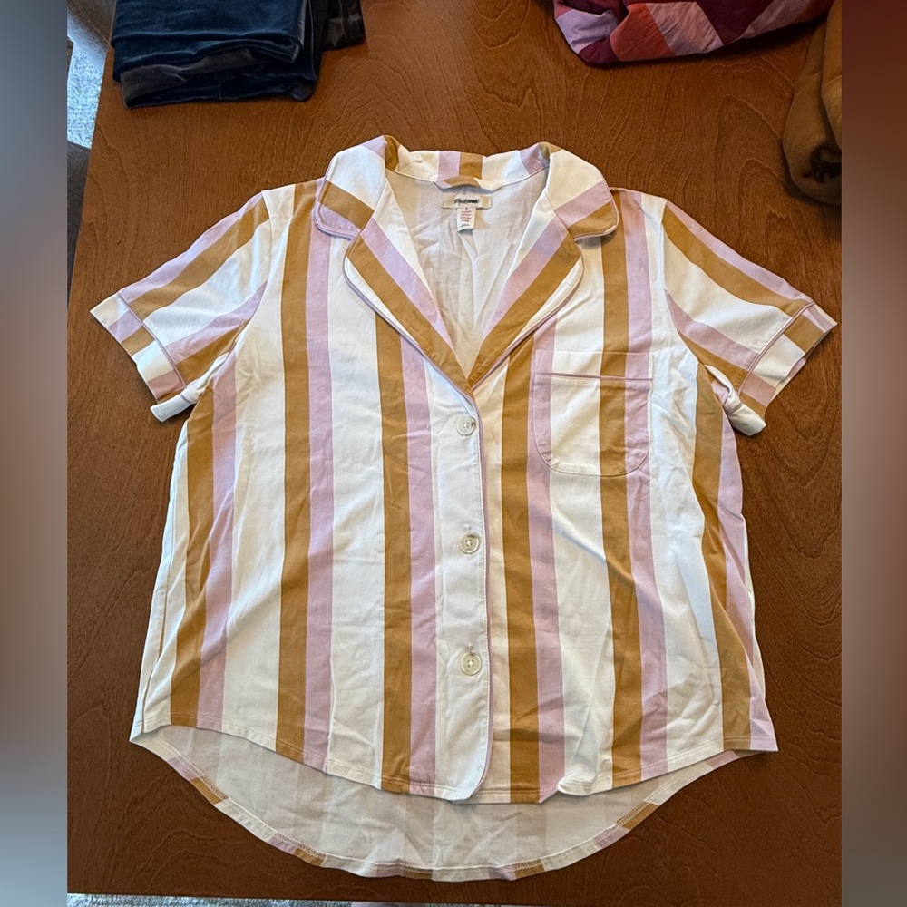 Madewell Knit Striped Short Sleeve Top